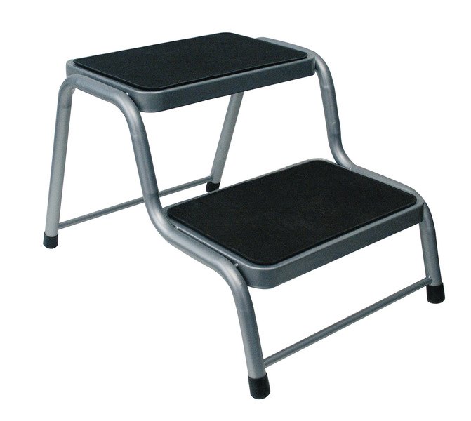 Dvoustupňový ocelový schůdek Carbest - výška 41 cm