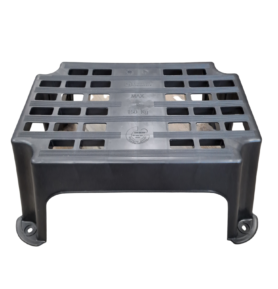 Plastový schůdek Carbest - šedý