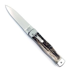 MIKOV nůž vyhazovací HAMMER NEREZ střenka JELENÍ PAROH