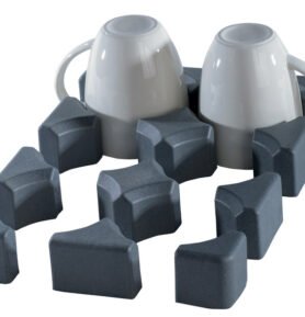 Purvario nízký držák na sklenice/šálky - sada 6 kusů