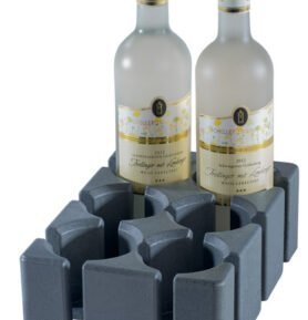 Purvario vysoký držák na sklenice / lahve - sada 6 kusů