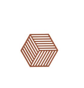 Zone Denmark Silikonová podložka pod horké Hexagon Terracotta