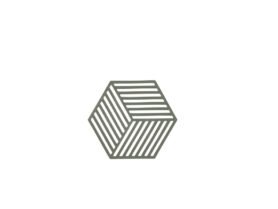 Zone Denmark Silikonová podložka pod horké Hexagon Olive Taupe