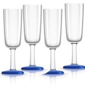 REIMO Sklenice na šampaňská a šumivá vína 4 ks