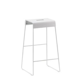 Zone Denmark Kovovová barová židle A-Stool Soft Grey 65 cm (nosnost 110 kg)