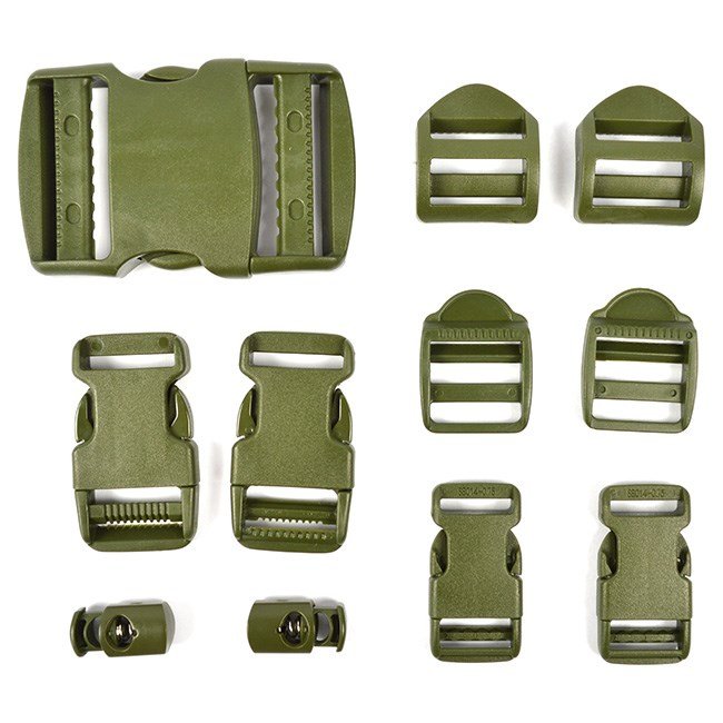 101INC přezky sada ZELENÉ