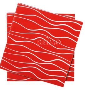 GIMEX Ubrousky, červené, 165x165mm, 20 kusů