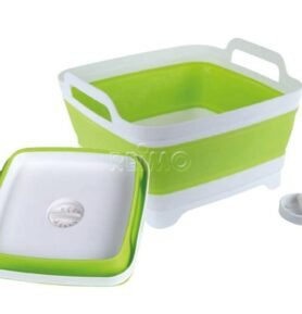 Silikonový skládací dřez s odtokem Camp4