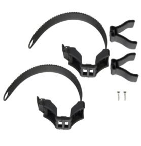 Držák popruhů a koncovky Y-kolejnice Thule Sport G2, černá, 2 kusy