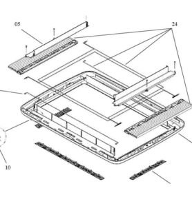 Kompletní roletový systém DOMETIC Midi Heki - krémově bílý