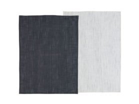 Södahl Kuchyňská utěrka 50x70 Ash/White (sada 2 ks)
