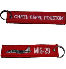 FOSTEX klíčenka MIG-29/RBF ČERVENÁ