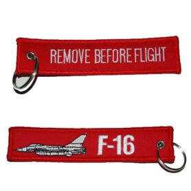 FOSTEX klíčenka REMOVE BEFORE FLIGHT / F-16