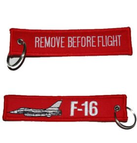 FOSTEX klíčenka REMOVE BEFORE FLIGHT / F-16