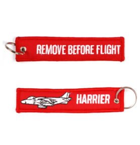 FOSTEX klíčenka REMOVE BEFORE FLIGHT / HARRIER