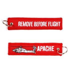 FOSTEX klíčenka REMOVE BEFORE FLIGHT / APACHE