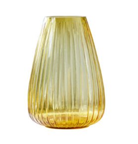 Bitz Skleněná váza Kusintha 22 cm Amber