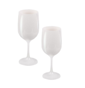 Sklenice na víno Camp4 bílá 2 ks