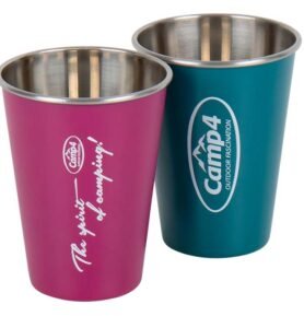 Sada 2 hrnků z nerezové oceli Camp4 YOUNG - 500ml