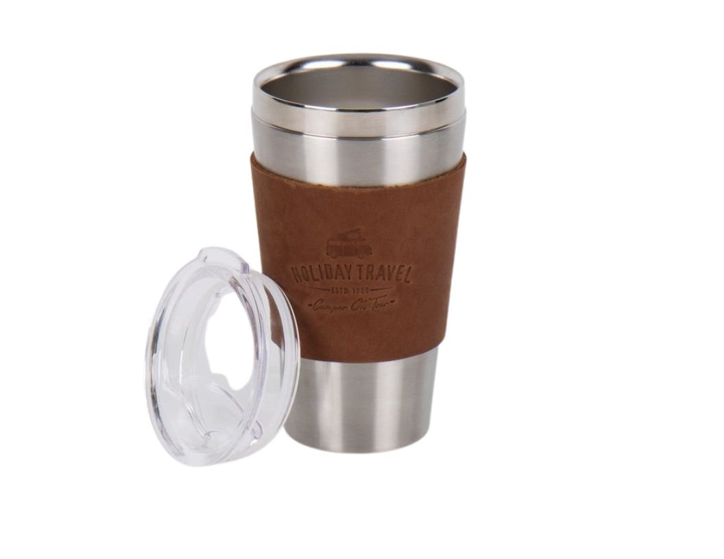 Nerezový termohrnek s víkem HOLIDAY TRAVEL