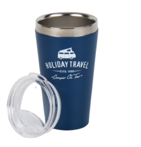 Nerezový hrnek Holiday Travel modrý