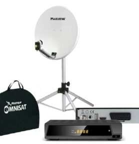 Maxview Přenosná satelitní souprava 65 cm se snadno vyhledatelným LNB a přijímačem