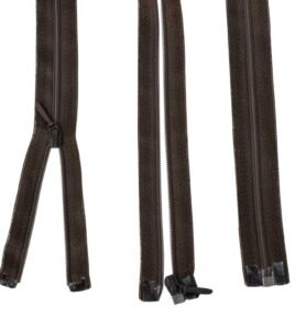 REIMO Zip 50 cm, dělitelný - odnímatelný, hnědý, plastový