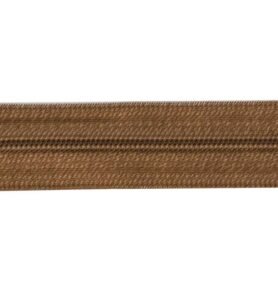 REIMO Nekonečný zip v metráži v hnědé barvě, šířka 2,5 cm