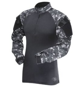 Košile taktická COMBAT TRU 1/4 ZIP URBAN DIGITAL/ČERNÁ vel. XS-R