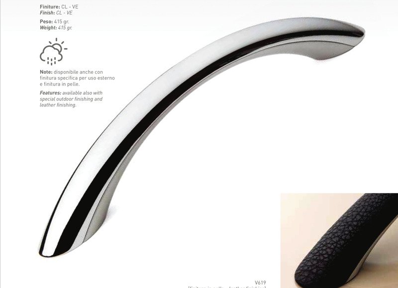 REIMO Nábytková úchytka v tmavě šedé barvě Soft Touch