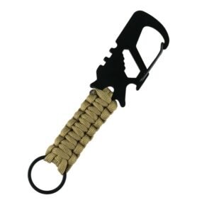 101INC klíčenka multifunkční s karabinou COYOTE