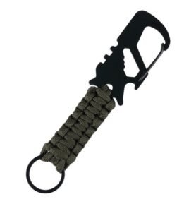 101INC klíčenka multifunkční s karabinou ZELENÁ