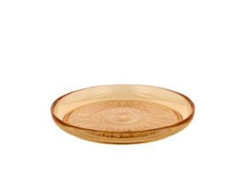 Bitz Skleněný talíř Kusintha 25 cm Amber