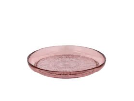 Bitz Skleněný talíř Kusintha 25 cm Pink