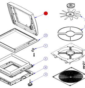 THULE Náhradní sklo Omnivent bílé