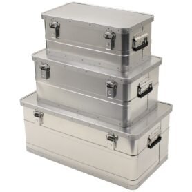 MFH bedny přepravní ALU sada 3ks - 34/55/100litrů
