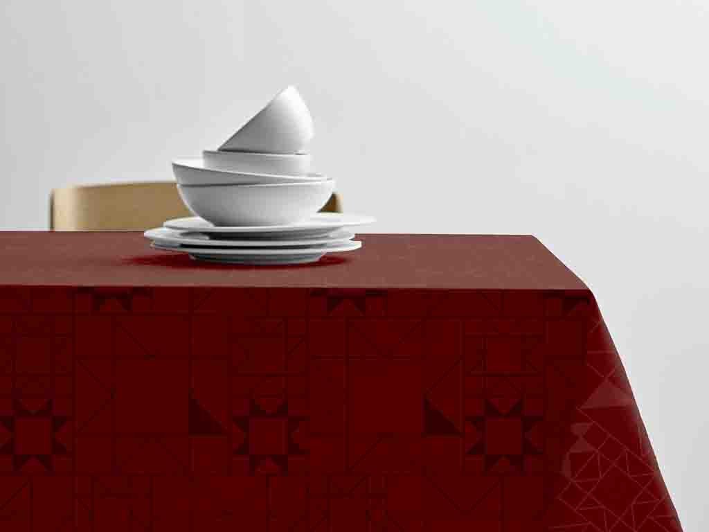 Södahl Kuchyňský ubrus 140x220 Star Damask Red