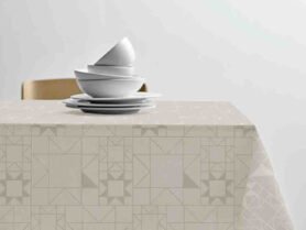 Södahl Kuchyňský ubrus 140x270 Star Damask Beige
