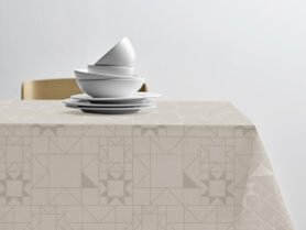 Södahl Kuchyňský ubrus Ø160cm Star Damask Beige