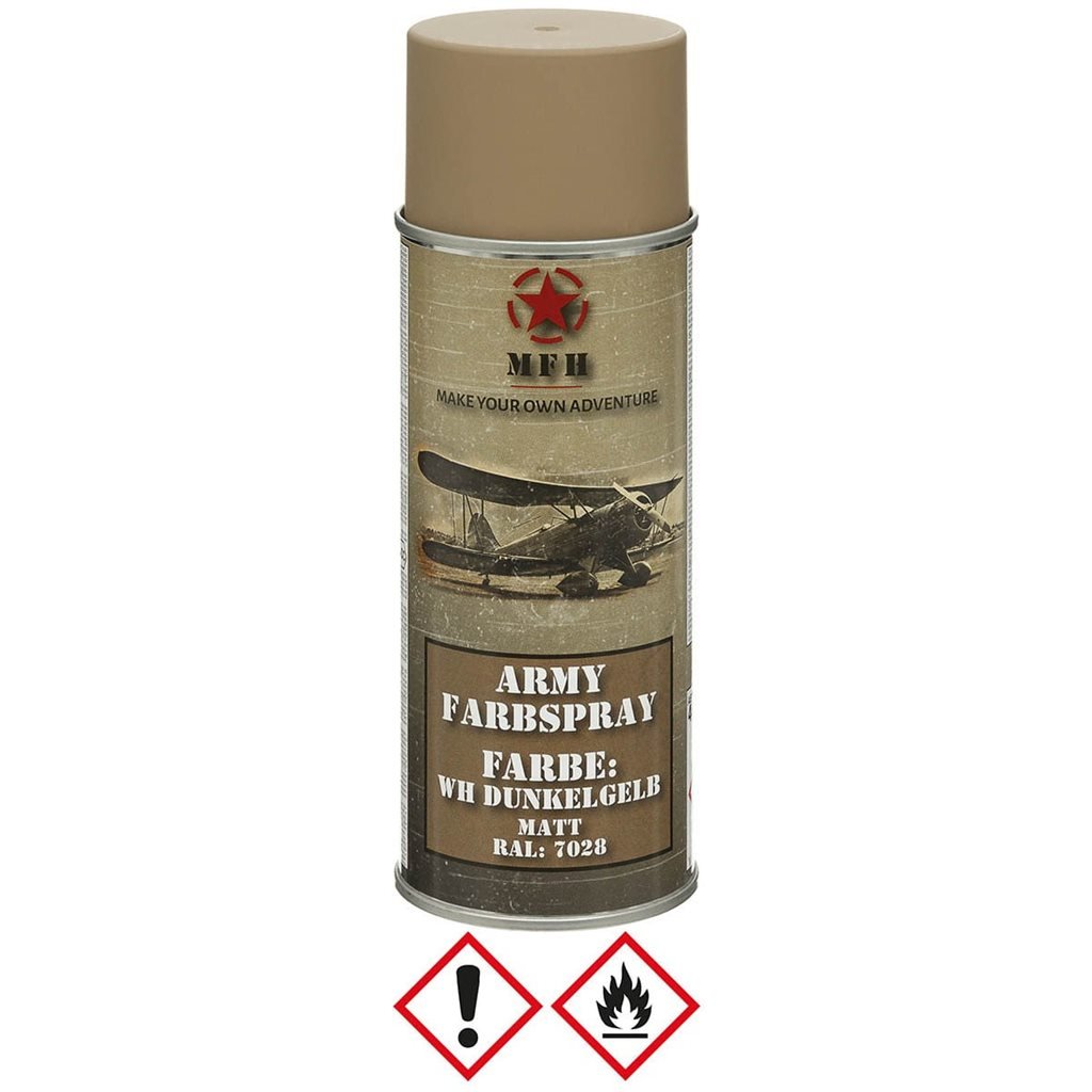 MFH barva ARMY ve spreji 400ml WH DUNKELGELB