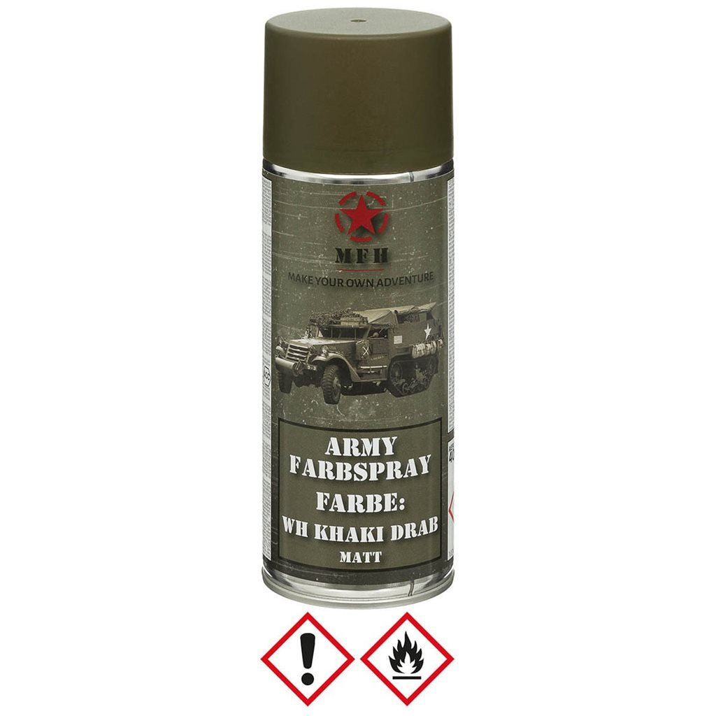 MFH barva ARMY ve spreji 400ml MATT WH KHAKI DRAB
