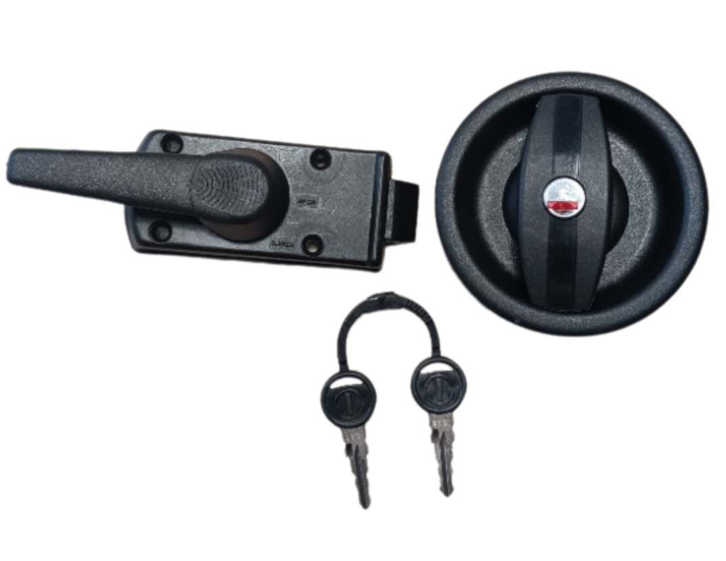 ZADI Zámek dveří karavanu - levý, černý