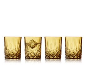 Lyngby Glas Sada sklenic na whisky Sorrento 32 cl (4 ks) Amber