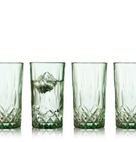 Lyngby Glas Sada sklenic Highball Sorrento 38 cl (4 ks) Green