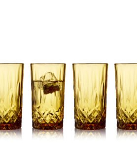 Lyngby Glas Sada sklenic Highball Sorrento 38 cl (4 ks) Amber