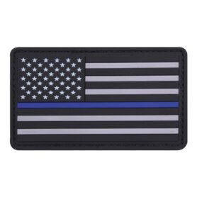 ROTHCO nášivka USA vlajka MODRÁ linka plast VELCRO