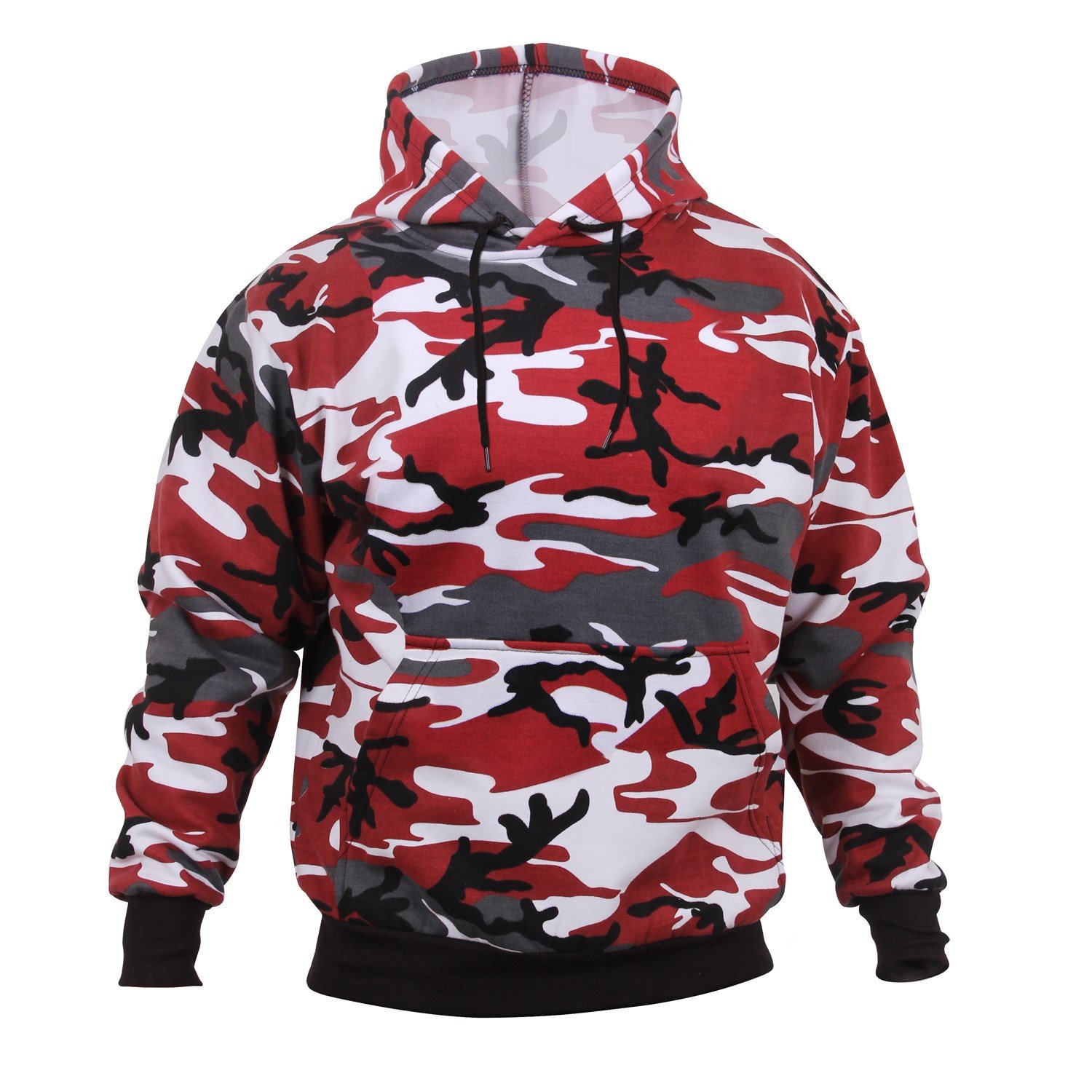 Mikina s kapucí RED CAMO vel. 3XL