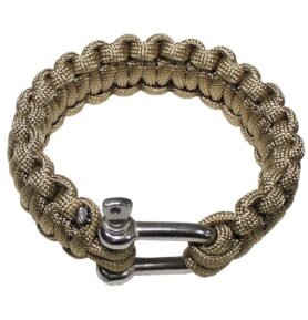 Náramek PARACORD kov.přezka COYOTE vel. S