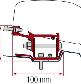 FIAMMA Adaptér pro střešní markýzu F40van Renault Trafic od roku 2014 krátký rozvor