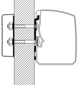 Markýza Thule 3200, adaptér Plochá stěna